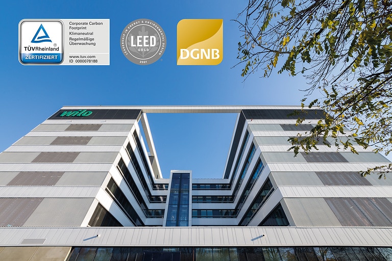 Компания Wilo достигла климатической нейтральности и получила сертификаты LEED Gold и DGNB Gold